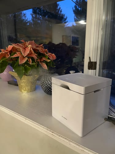 Customer photo review of Carepod Cube Plus X50V - Sanitizing Warm + Cool Mist Stainless Steel Humidifier