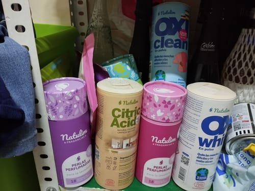 Customer photo review of Eco-Tiras de Detergente 40 lavados Natulim