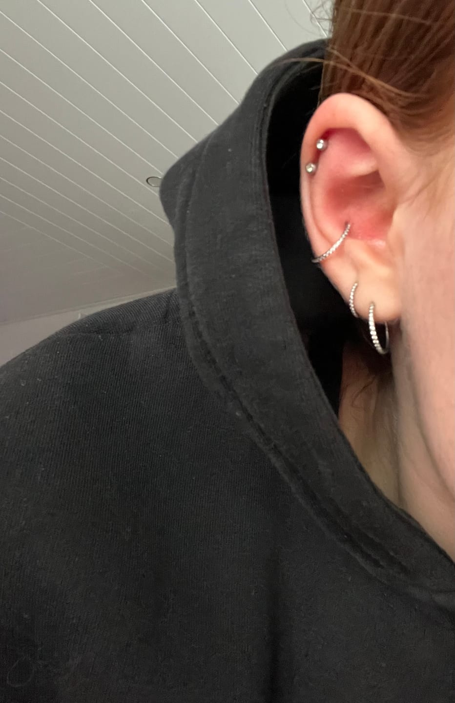 Customer photo review of Conch Clicker | Titan Piercing
