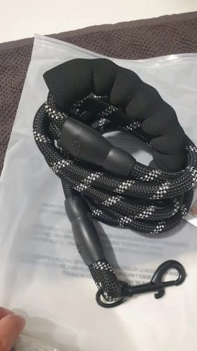Customer photo review of Strong Reflective Dog Leash