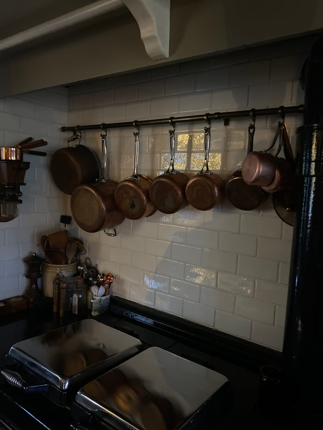 Customer photo review of Aged Brass Hanging Rail
