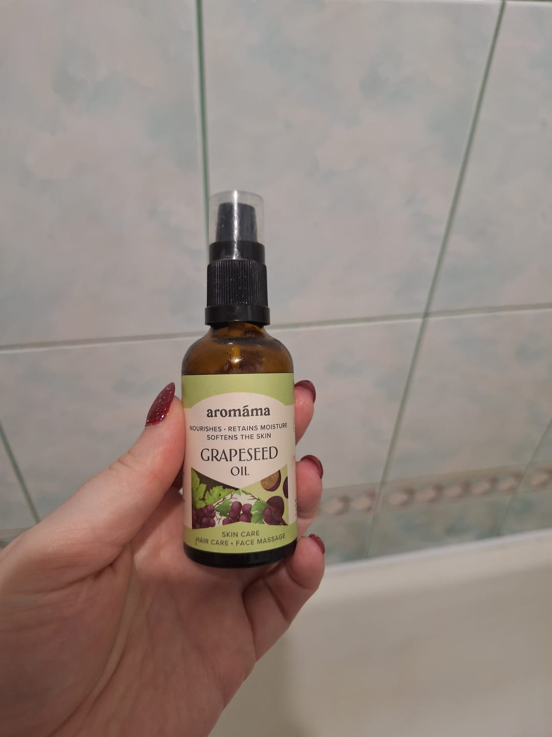 Customer photo review of Vynuogių kauliukų aliejus