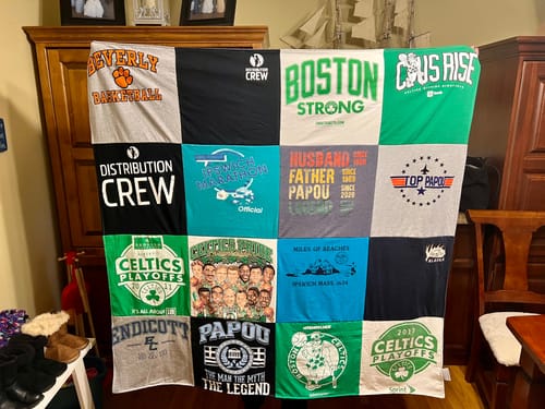 Customer photo review of T Shirt Quilt by Project Repat