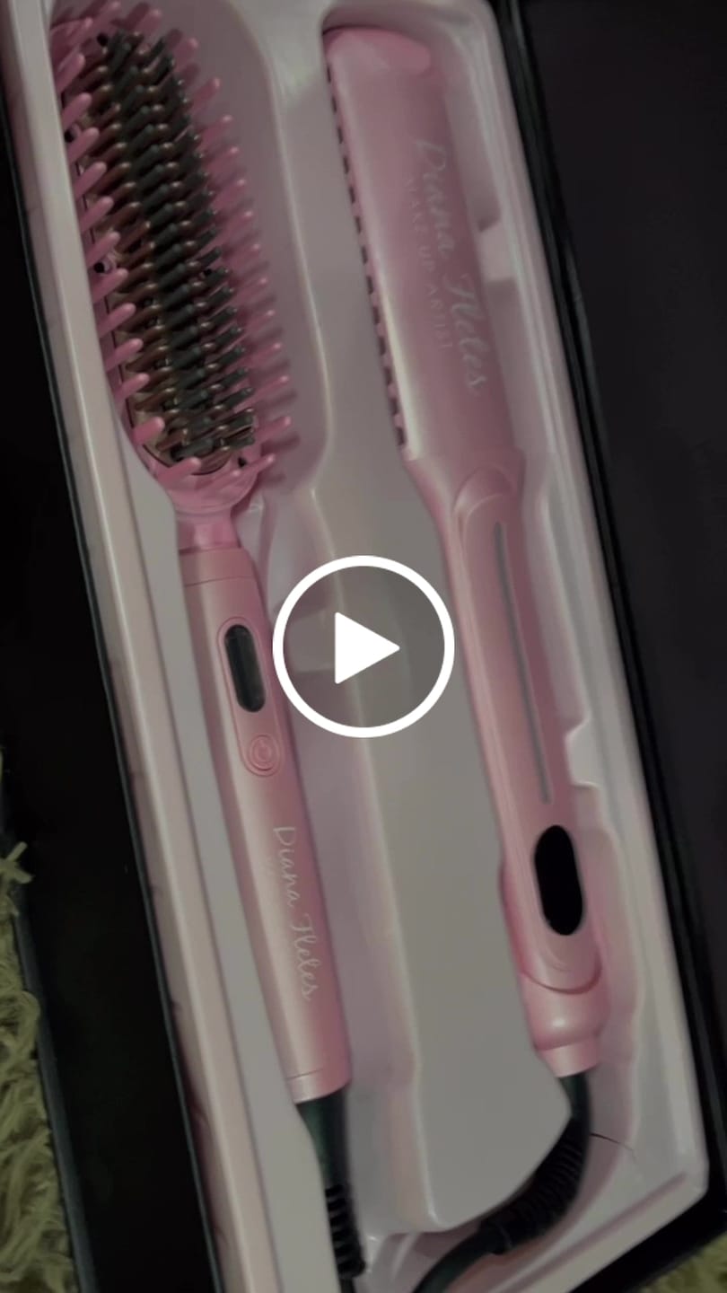 Customer video review of Set Plancha Profesional Infrarroja + Cepillo Alaciador