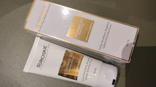 Customer photo review of GlowEase 2 in 1 Cleanser & Mask