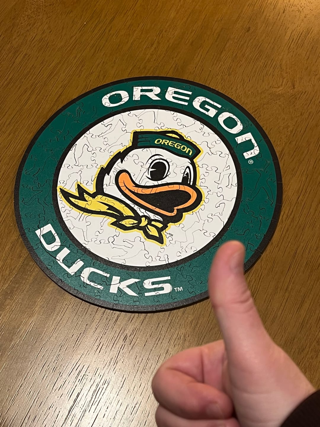 Customer photo review of University of Oregon - Wooden Puzzle