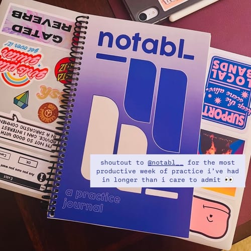 Customer photo review of azure spiralbound