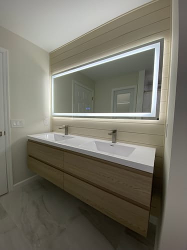 Customer photo review of Monterey Floating Vanity (Latest Model) - 2nd Generation (24"-116")