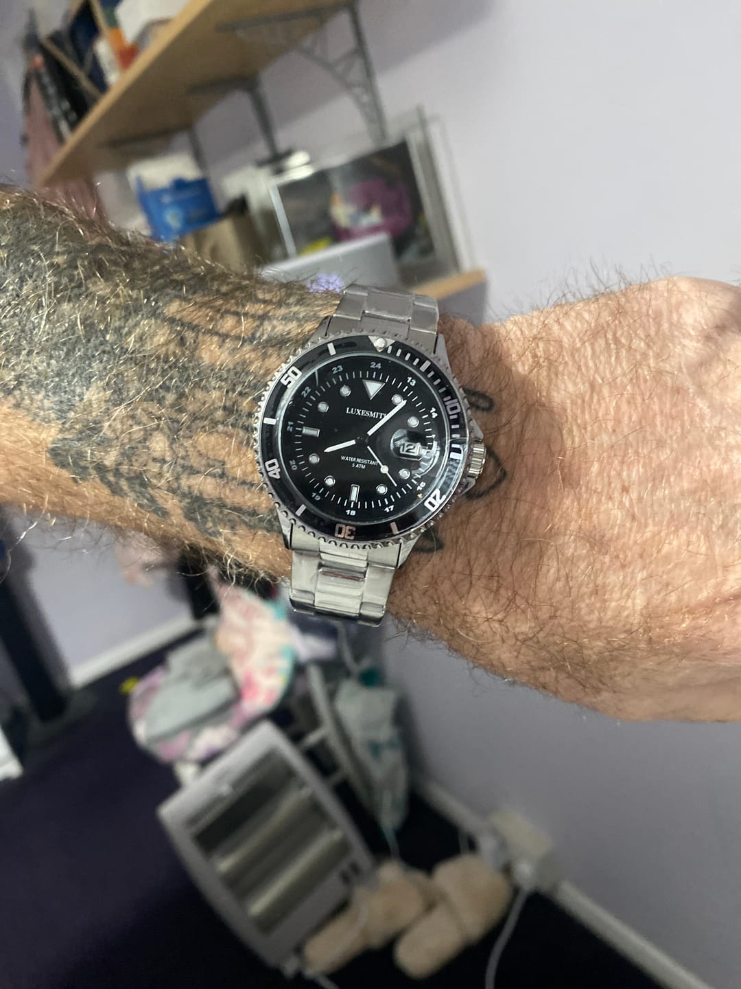 Customer photo review of Luxesmith Midnight Edition - Men's Watch