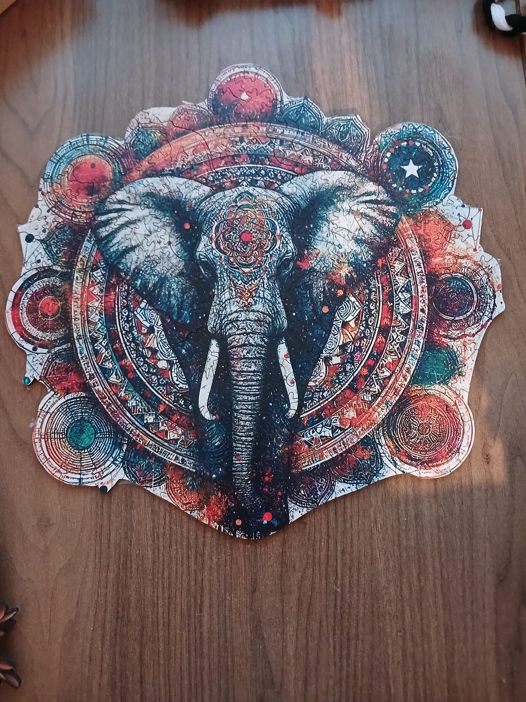 Customer photo review of Kozmik Harmoni: Fil ve Mandala - Ahşap Puzzle