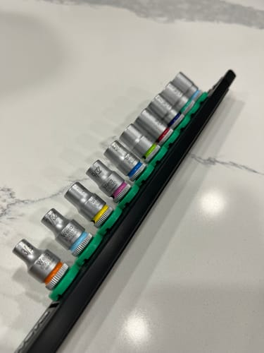 Customer photo review of Wera 05005420001 Magnetic Socket Rail A Imperial 1 Zyklop Socket Set 9 Pcs