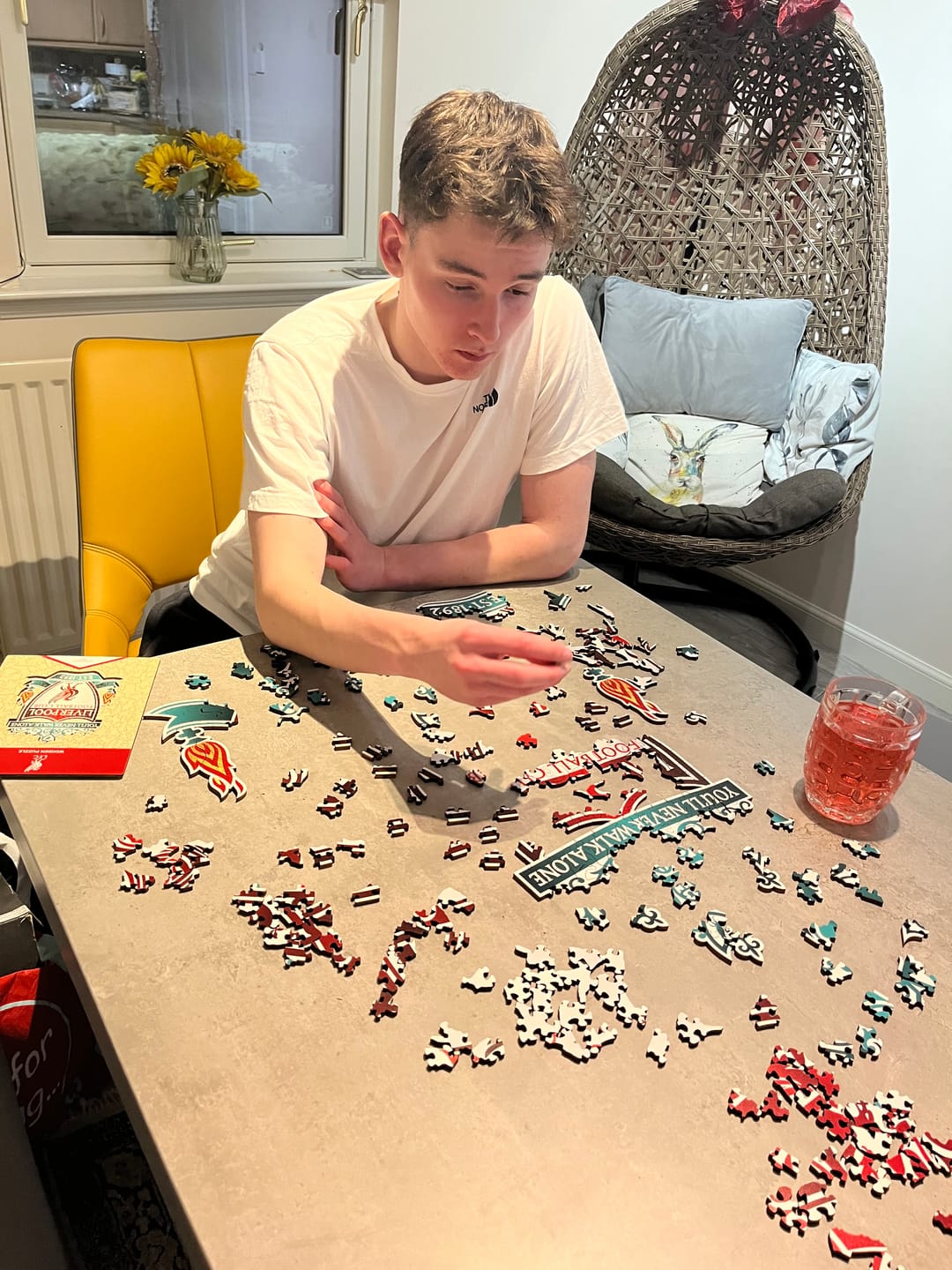 Customer photo review of Liverpool FC® Crest - Wooden Puzzle