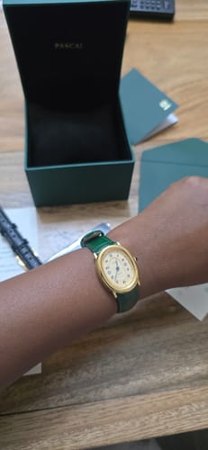 Customer photo review of Oval Bubble Diamond Watch (24mm x 30mm)