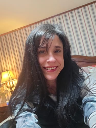 Customer photo review of Aine Swan Lake Blue Prescription Colored Contact Lenses