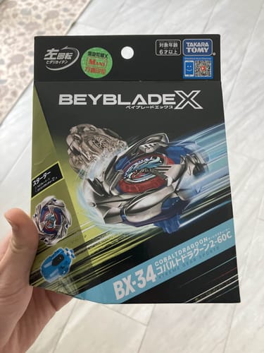 Customer photo review of Beyblade X BX-34 Starter Cobalt Dragoon 2-60 Cyclone