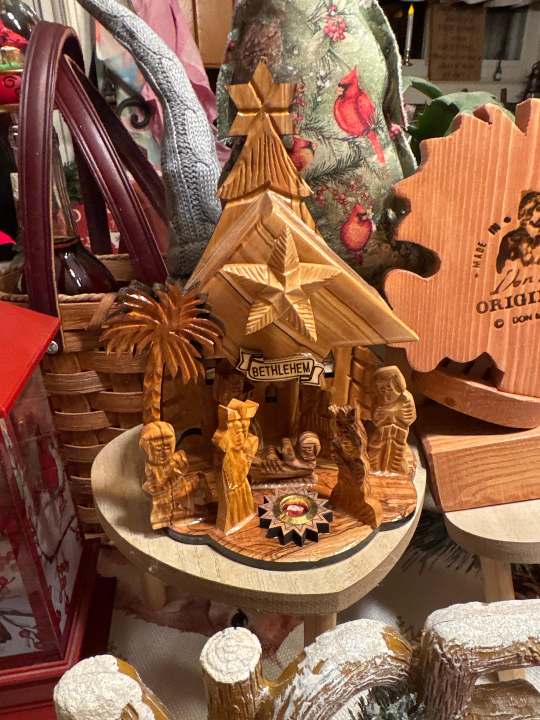 Customer photo review of Olive Wood Nativity Scene with Music Box - (8x6 Inches)