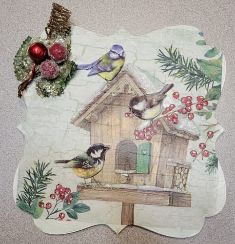 Customer photo review of Unfinished Wood Fancy Award Craft Plaque Silhouette - Craft- up to 24" DIY