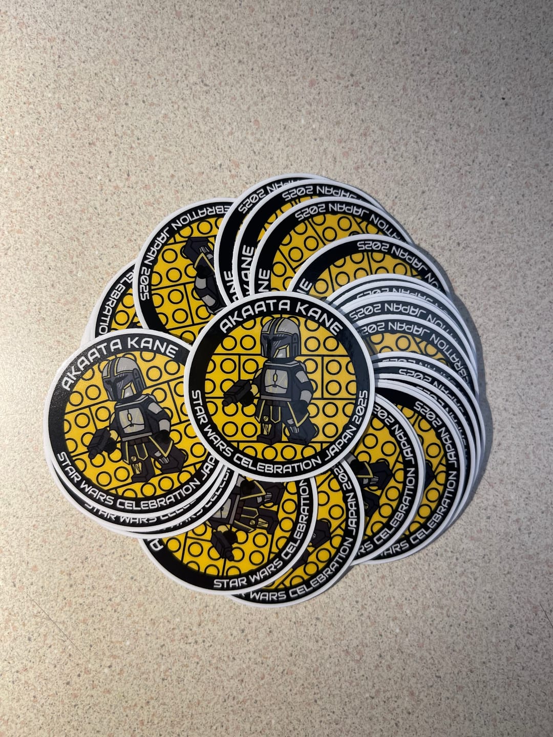 Customer photo review of Circle Stickers