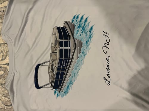 Customer photo review of Custom Digital Boat Artwork