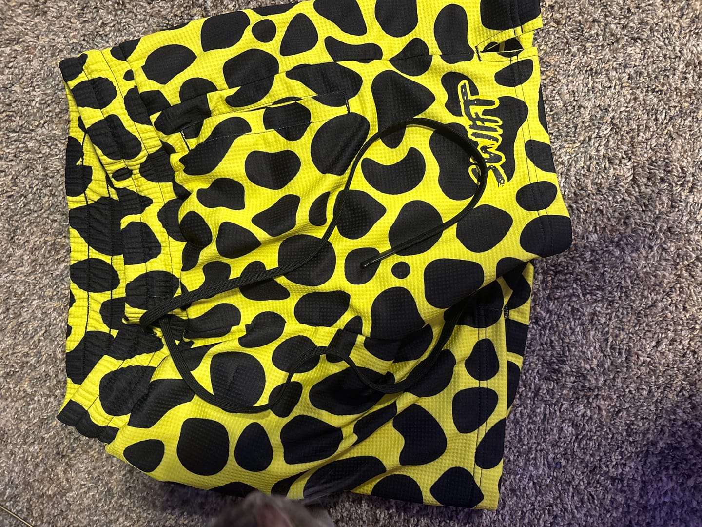 Customer photo review of Leopard Muay Thai Inspired Shorts - Mid Thigh Cut
