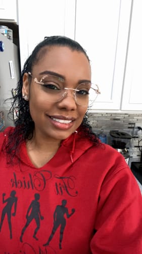 Customer photo review of Glitter Eyeglasses