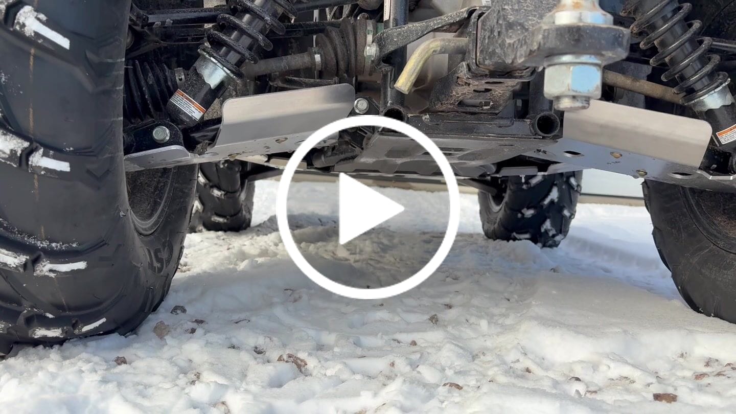 Customer video review of Aluminum A-arm Guards for Yamaha Kodiak 450 (2018+)