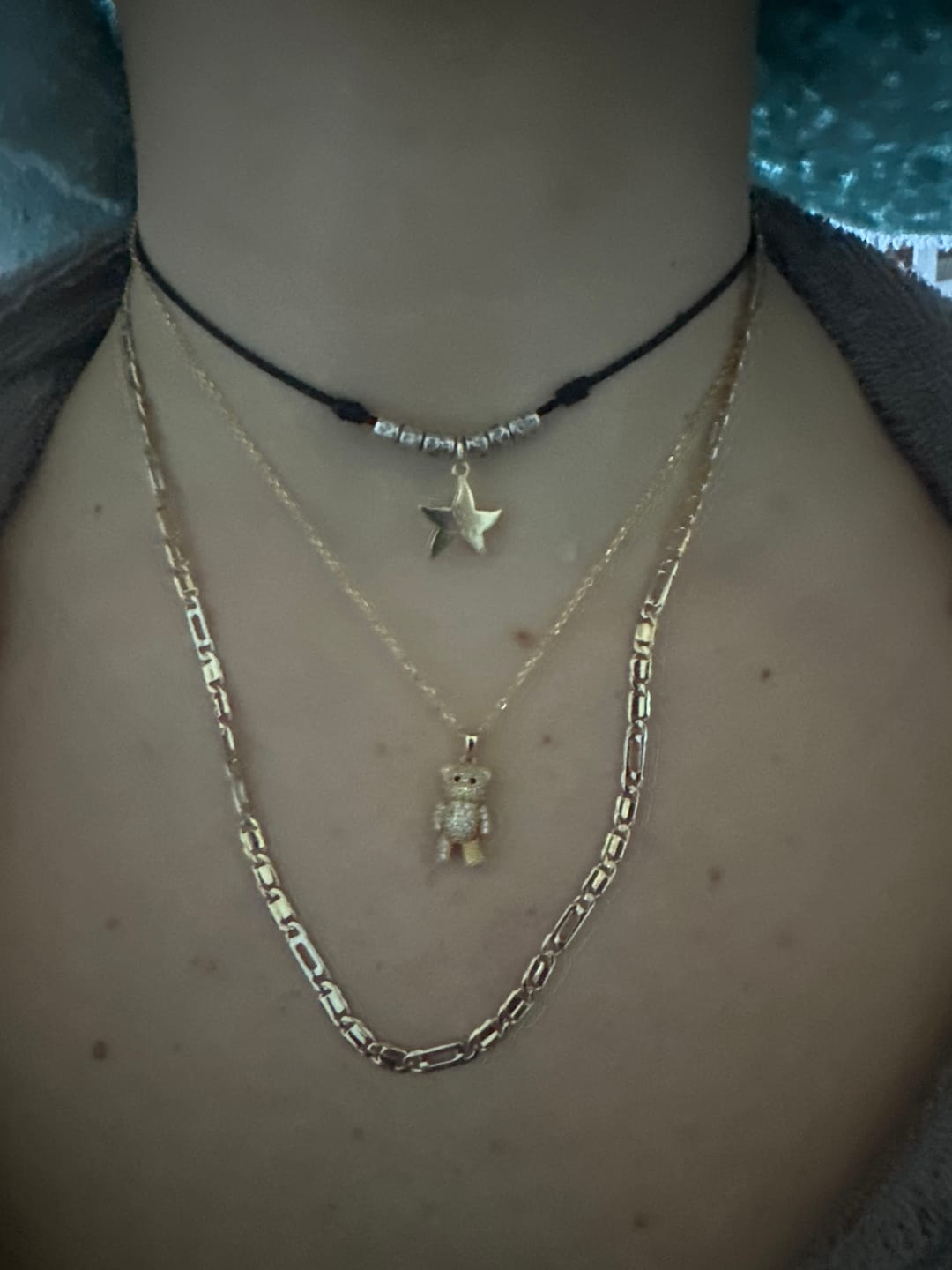 Customer photo review of Collana con orsetto