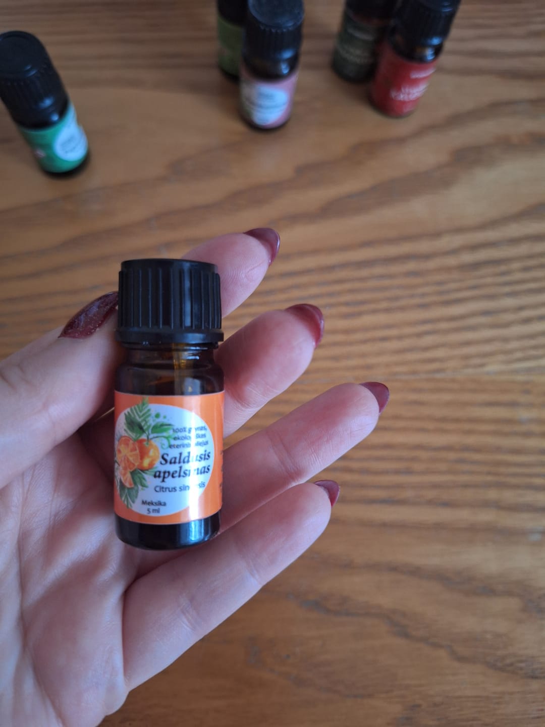 Customer photo review of Saldžiųjų apelsinų eterinis aliejus
