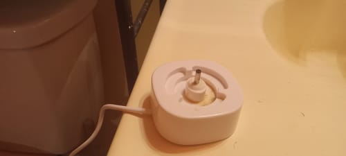 Customer photo review of Replacement Charger (Original Big Mouth Toothbrush in White and Pink)