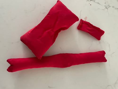 Customer photo review of Puffy Bow Keychain