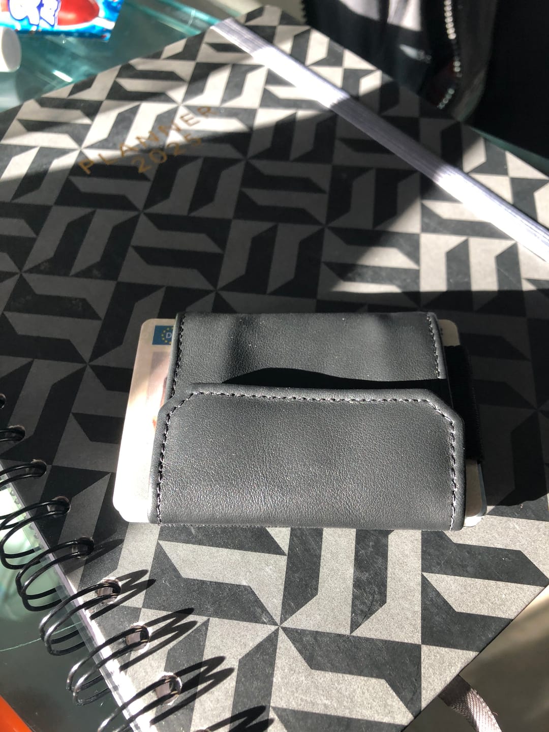 Customer photo review of Nano Boy Pocket card holder wallet with leather coin pocket