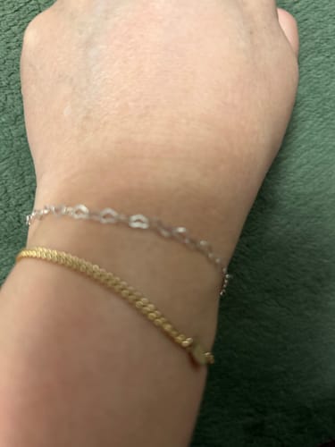 Customer photo review of Permanent jewelry