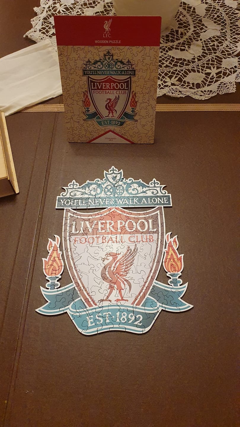 Customer photo review of Liverpool FC® Crest - Wooden Puzzle