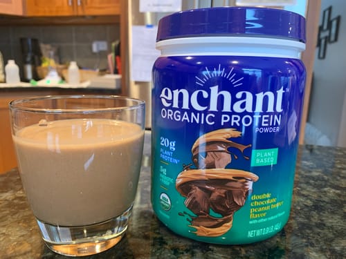Customer photo review of Chocolate Peanut Butter Organic Protein powder