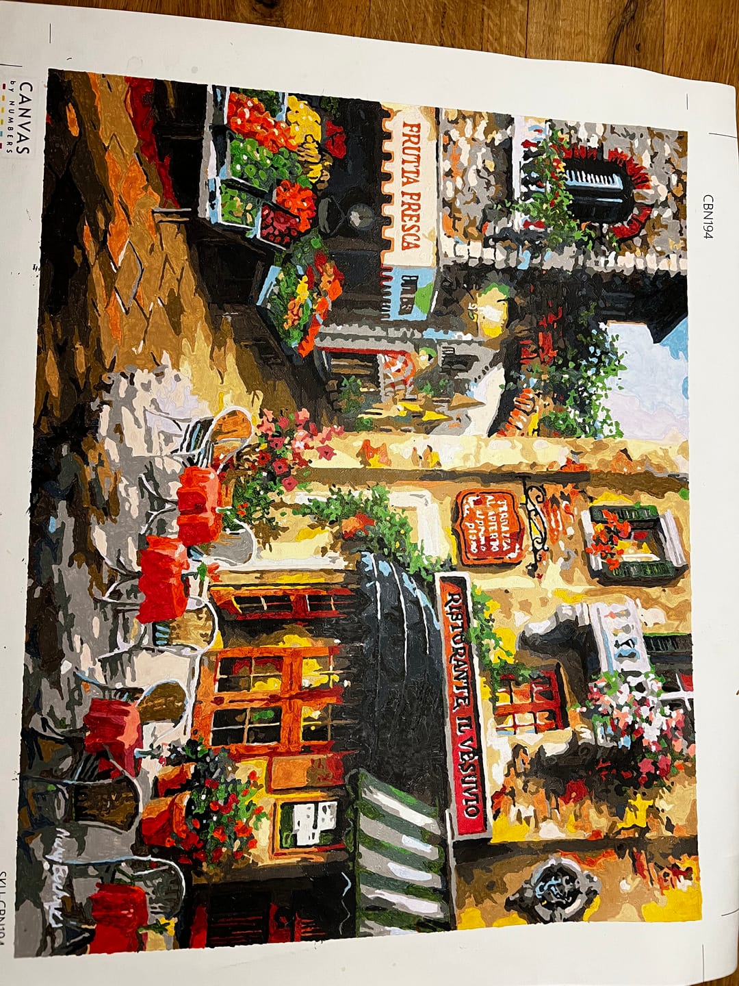 Customer photo review of Buon Appetito - Paint by Numbers