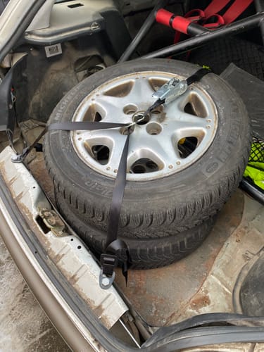 Customer photo review of Spare Wheel Tie Down