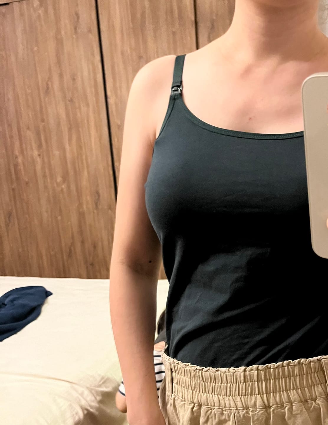 Customer photo review of Ellie Cruz Nursing Camisole
