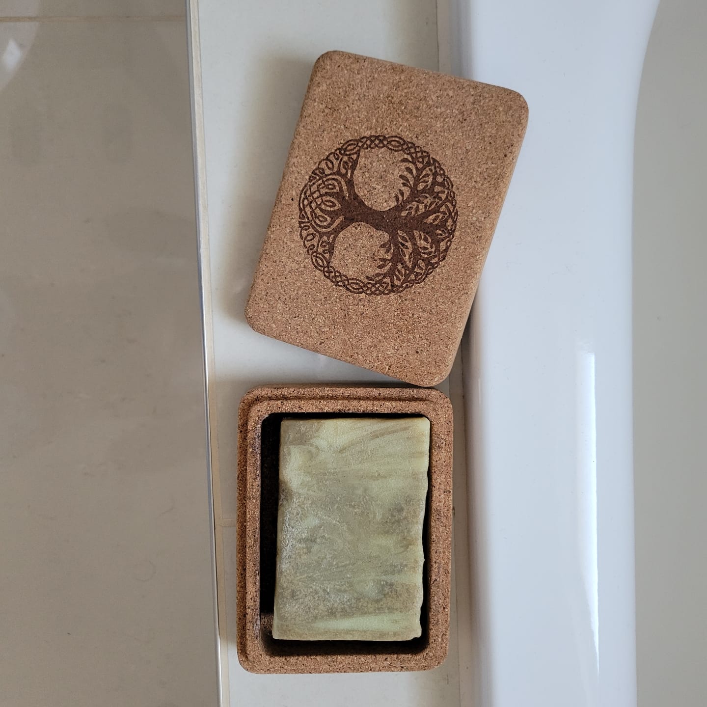 Customer photo review of Globetrotter Seifenreisebox aus Korkholz