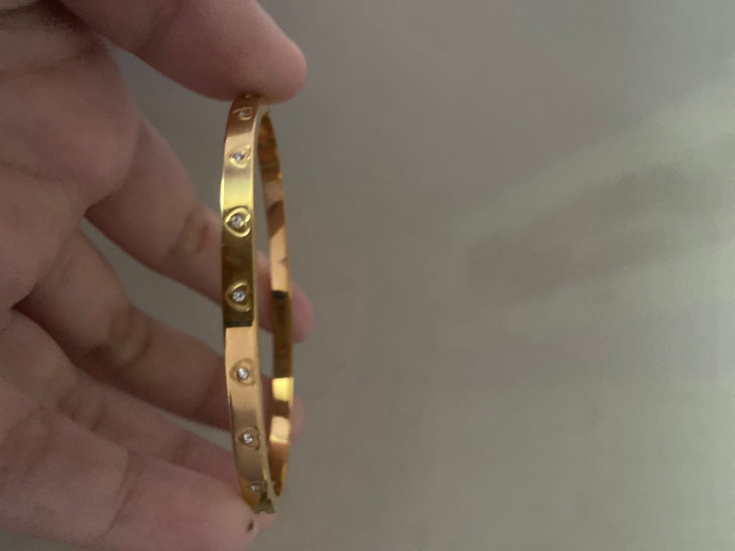 Customer photo review of Crystal Bangle Bracelet