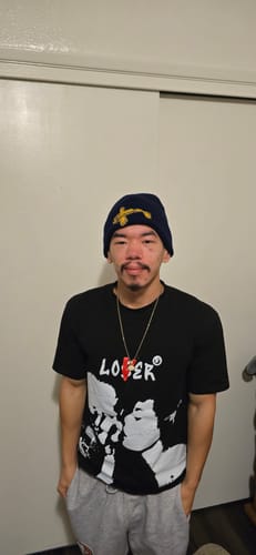 Customer photo review of CLEARANCE BEANIE - FINAL SALE