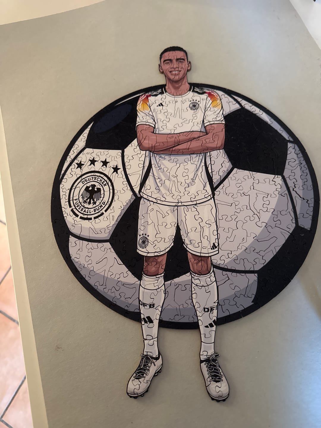 Customer photo review of Jamal Musiala - Holzpuzzle