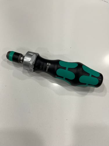 Customer photo review of Wera 05051461001 816 RA Ratchet Screwdriver, 1/4" x 142 mm