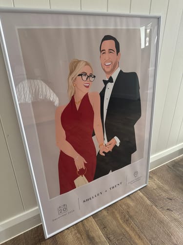 Customer photo review of Personalised Couple Poster