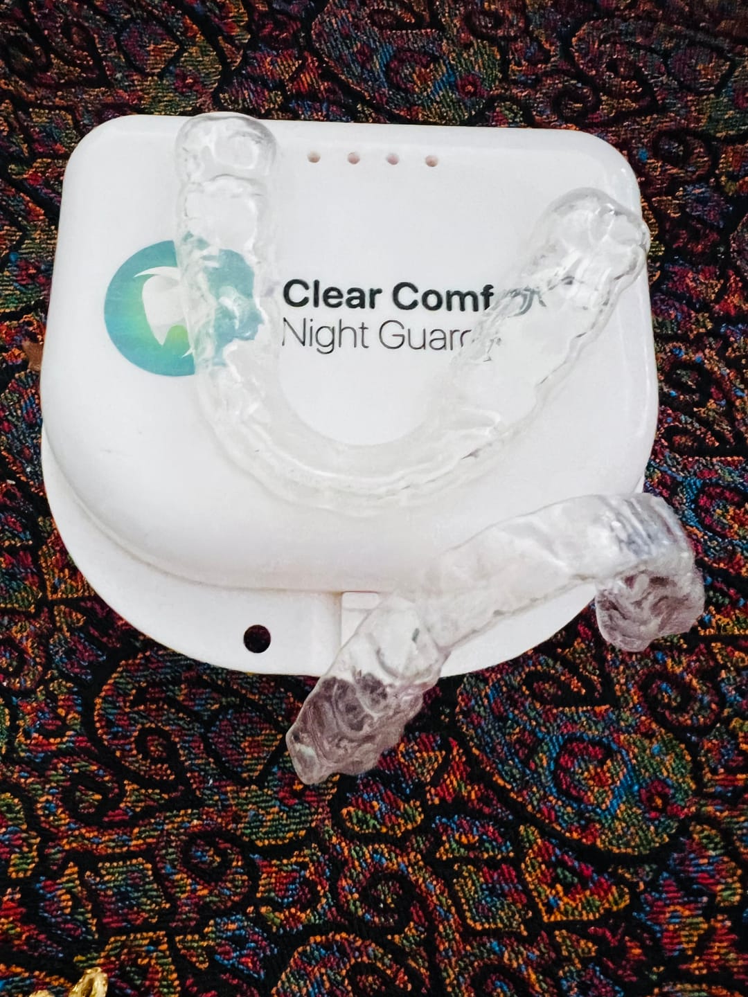 Customer photo review of 1.5mm Double-Duty Bruxism Night Guard - Custom Day & Night Mouth Guard for Teeth Grinding/Clenching