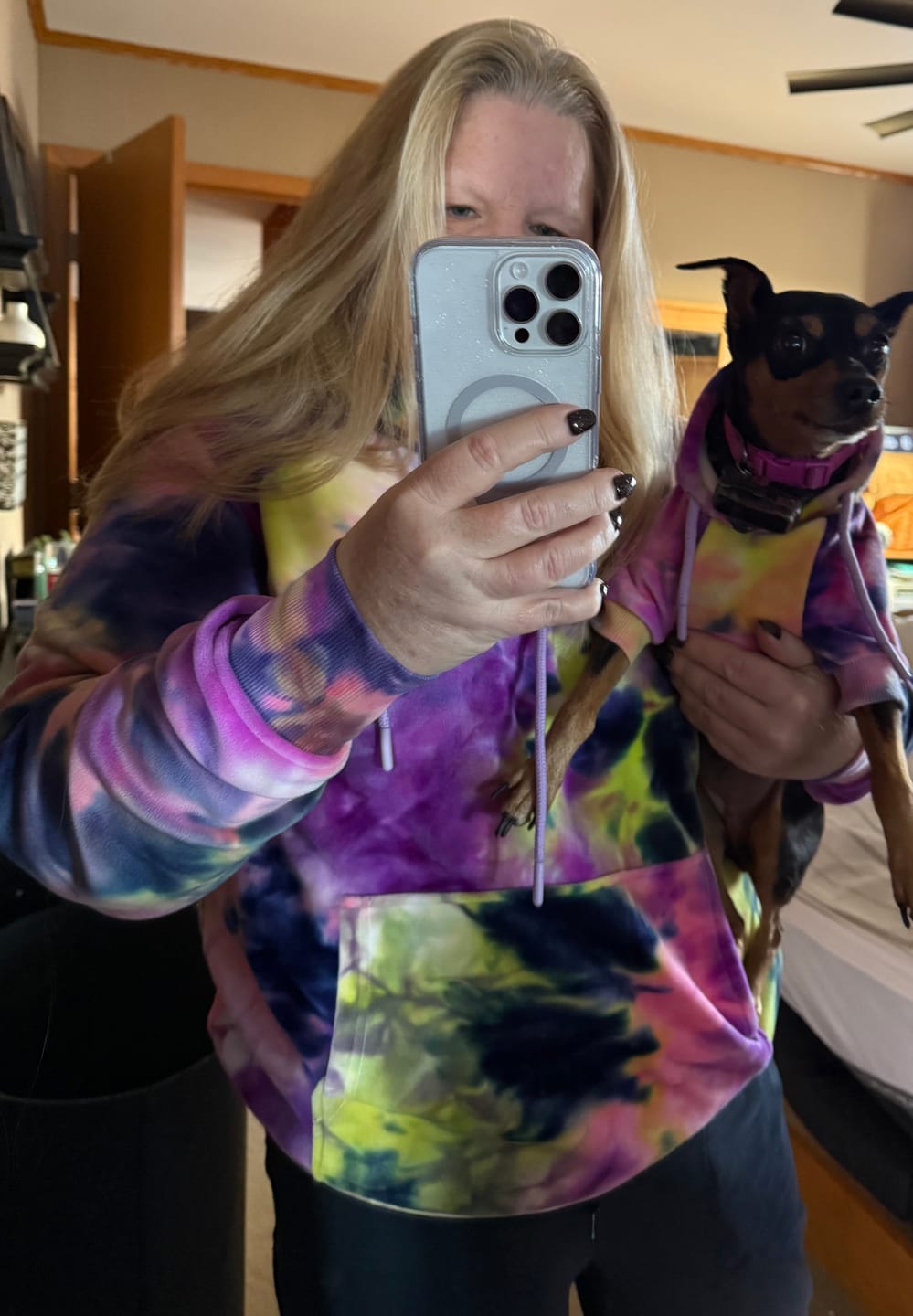 Customer photo review of Velvet Human Hoodie - Berry Lemonade