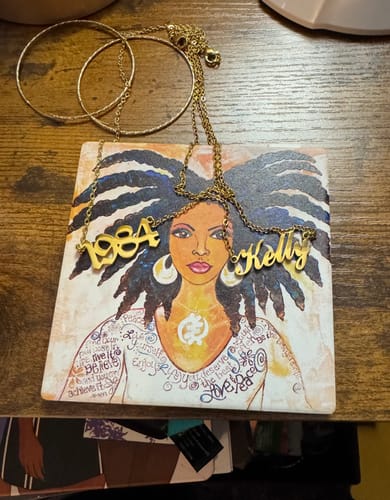 Customer photo review of Personalized Name Necklace