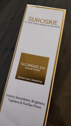 Customer photo review of GlowEase 2 in 1 Cleanser & Mask