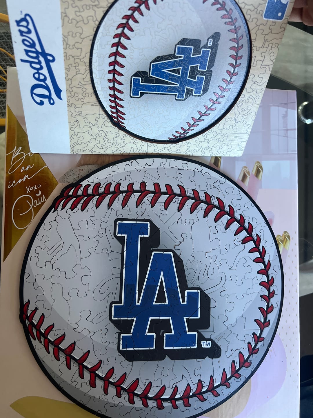 Customer photo review of Los Angeles Dodgers™ - Wooden Puzzle