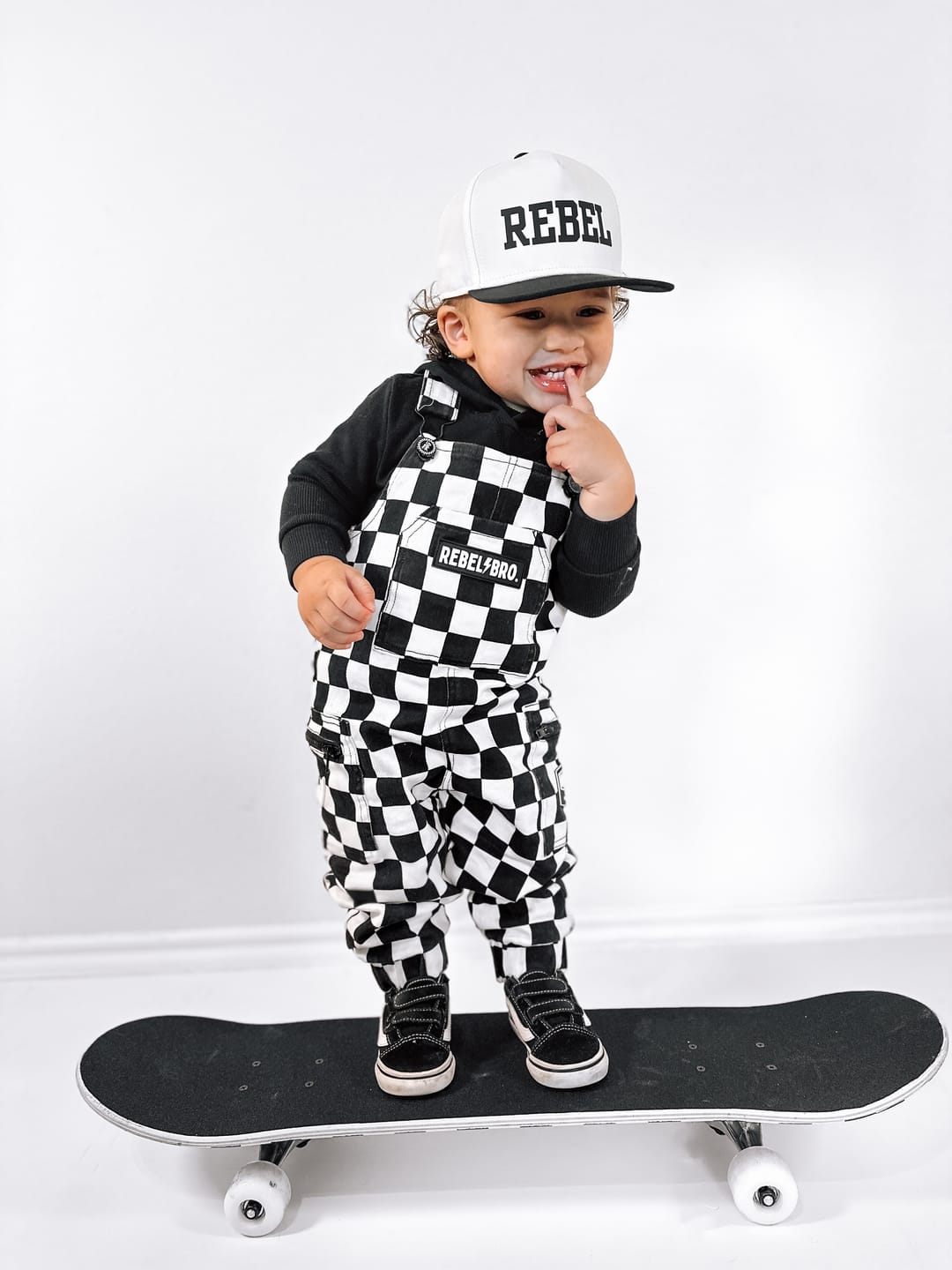 Customer photo review of The Live Fast Checkered Overall in Venice