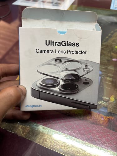 Customer photo review of ultraglass.in Camera Lens Protector for iPhone